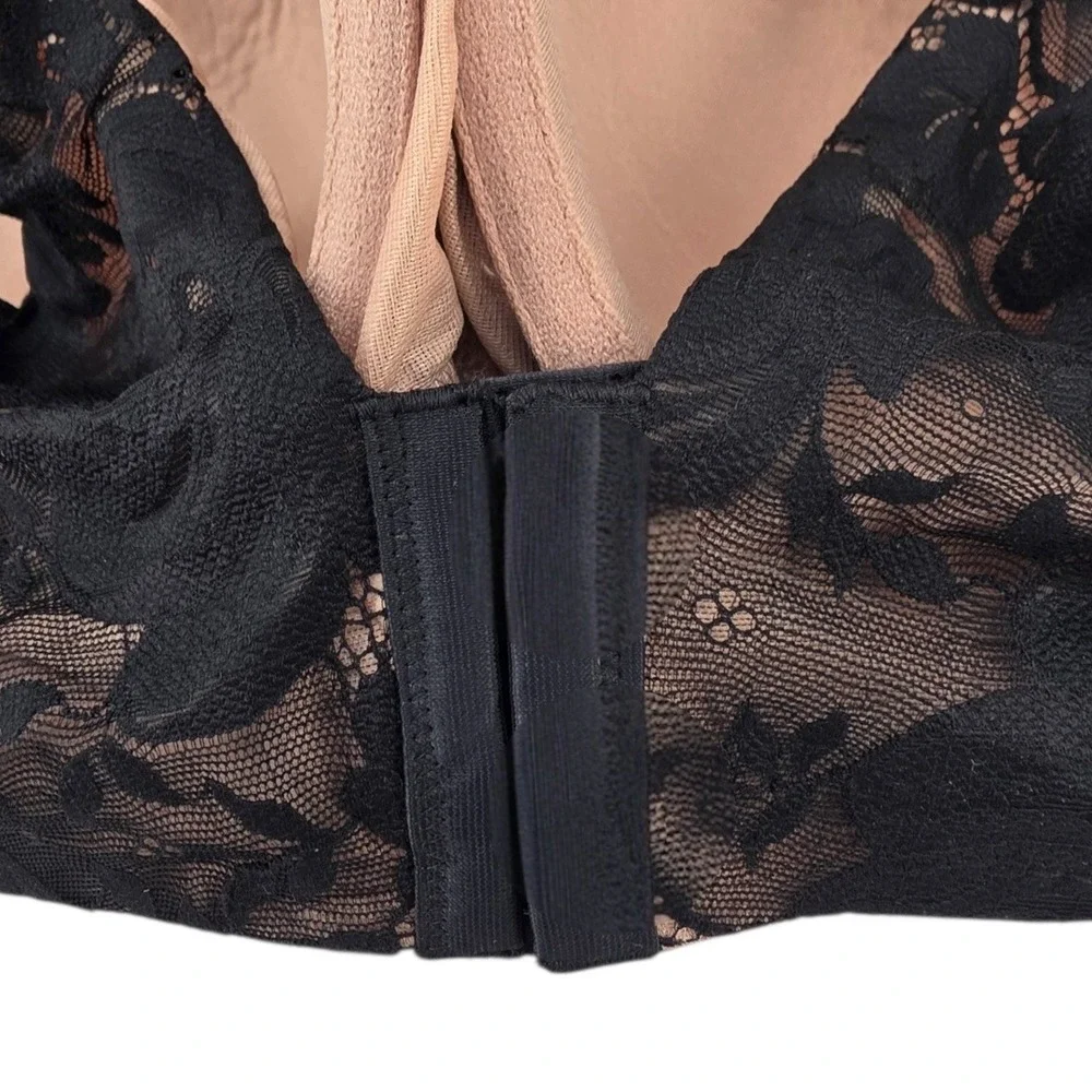 Torrid Curve Womens 52D Balconette Lightly Lined Bra NWT‎ in Black/Beige